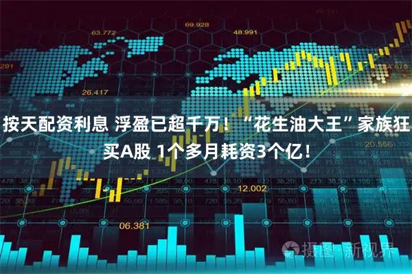 按天配资利息 浮盈已超千万！“花生油大王”家族狂买A股 1个多月耗资3个亿！