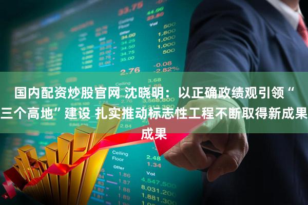 国内配资炒股官网 沈晓明：以正确政绩观引领“三个高地”建设 扎实推动标志性工程不断取得新成果