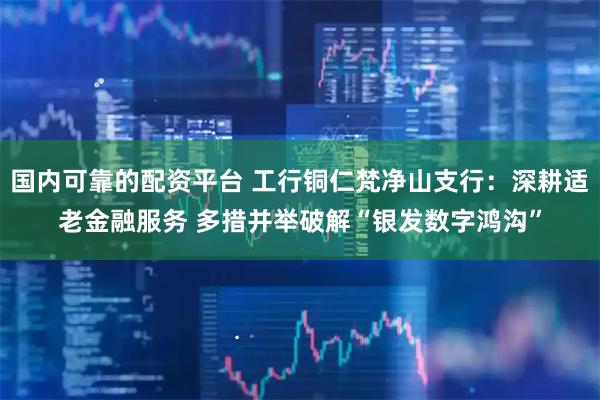 国内可靠的配资平台 工行铜仁梵净山支行：深耕适老金融服务 多措并举破解“银发数字鸿沟”